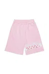 Marni Fleece Shorts Branded Promenade In Pink