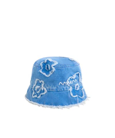 MARNI MARNI DILLIES PATCH DENIM BUCKET HAT