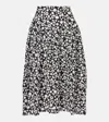 Marni Floral Print Midi Dress In Black