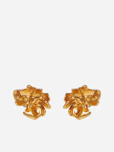 Marni Floral Earrings In Gold