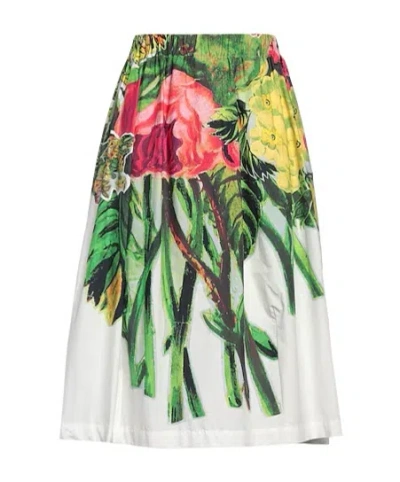 Marni Floral Midi Skirt In Multi