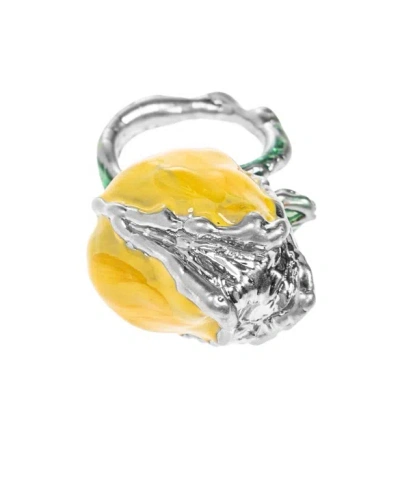 MARNI MARNI FLORAL MOTIF RING