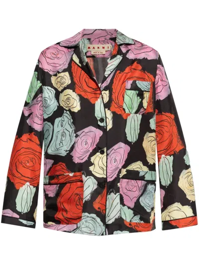 MARNI FLORAL-MOTIF SHIRT