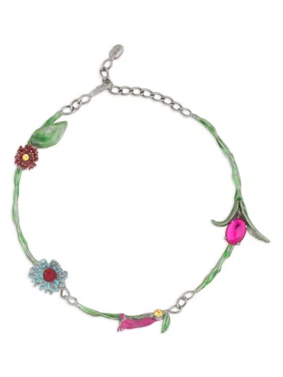 Marni Floral Necklace In Multicolor
