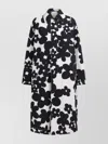 Marni Floral Patterned Long Collared Dustercoat In Multi