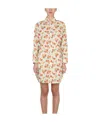 Marni Shirt Dress With Floral Pattern In Multicolor