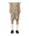 Marni Floral-print Bermuda Shorts In Nude
