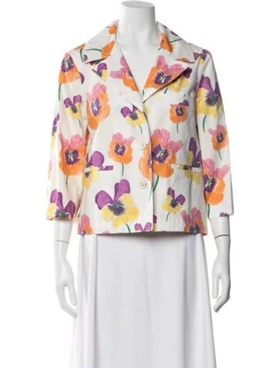 Pre-owned Marni Floral Print Blazer In Multi
