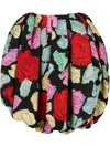 Marni Floral-print Bubble Skirt In Black