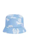 Marni Floral-print Bucket Hat In Blue