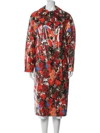 Pre-owned Marni Floral Print Coat W/ Tags In Multi
