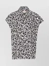 Marni Floral Print Collar Top In White