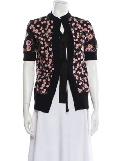 Pre-owned Marni Floral Print Crew Neck Sweater In Multi