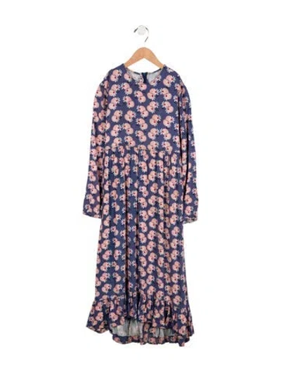 Pre-owned Marni Kids' Floral Print Dress In Red