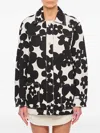 Marni Floral Pattern Black Silk Shirt In Black