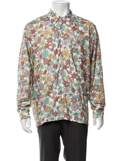 Pre-owned Marni Floral Print Jacket In Brown
