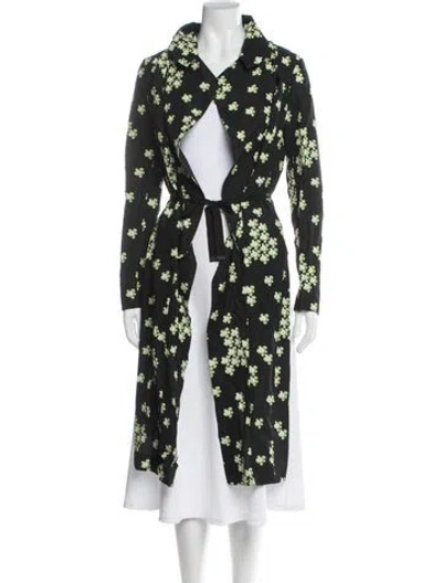 Pre-owned Marni Floral Print Jacket In Green