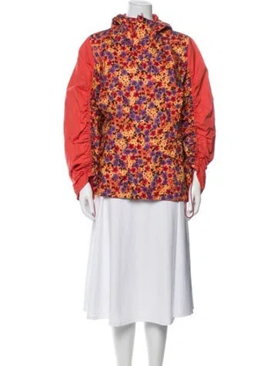 Pre-owned Marni Floral Print Jacket In Orange