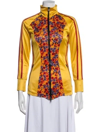 Pre-owned Marni Floral Print Jacket In Yellow