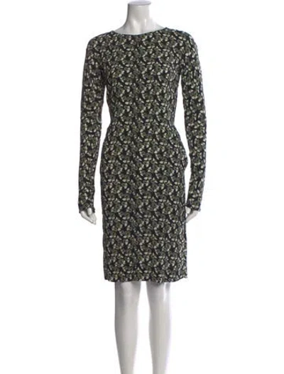 Pre-owned Marni Floral Print Knee-length Dress In Multi