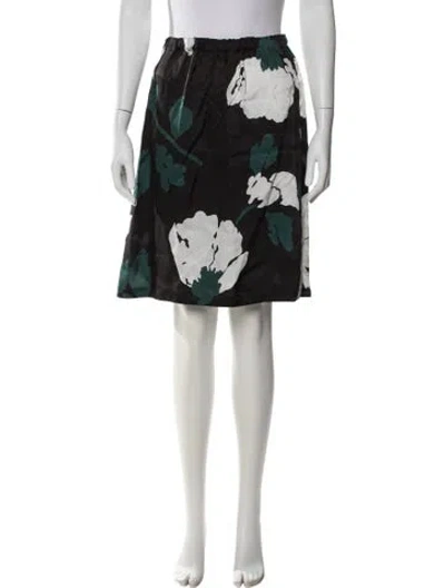 Pre-owned Marni Floral Print Knee-length Skirt In Multi