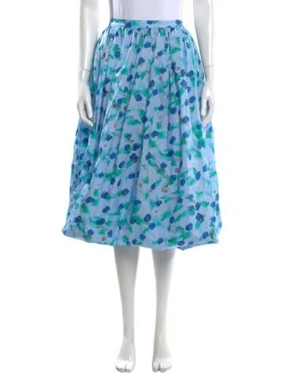 Pre-owned Marni Floral Print Knee-length Skirt W/ Tags In Multi
