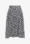 Marni Floral Print Midi Dress In Black