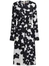 Marni Women's Dilles Print Silk Dress In Black