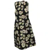 Marni Floral Print Midi Dress In Multicolor Cotton In Multi