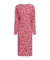 Marni Midikleid Mit Blumen-print In Pink