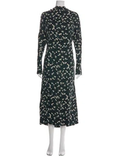 Pre-owned Marni Floral Print Midi Length Dress In Multi