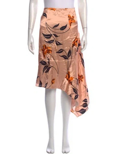 Pre-owned Marni Floral Print Midi Length Skirt W/ Tags In Neutral