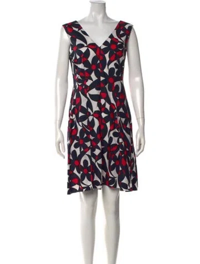 Pre-owned Marni Floral Print Mini Dress In Black