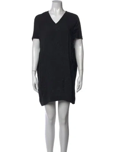 Pre-owned Marni Floral Print Mini Dress In Black