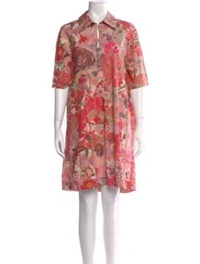 Pre-owned Marni Floral Print Mini Dress In Multi