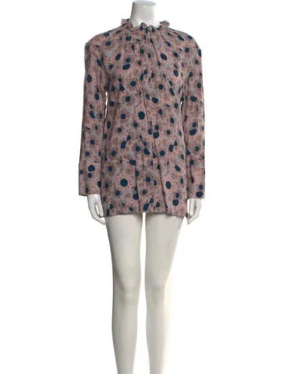Pre-owned Marni Floral Print Mini Dress In Pink