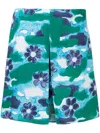 Marni Flaminia Viscose Print Skirt In Blue
