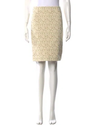 Pre-owned Marni Floral Print Mini Skirt In Neutral