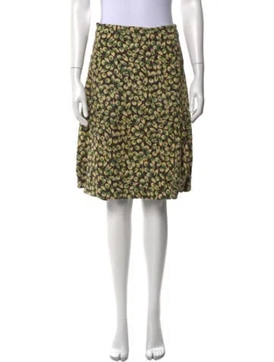 Pre-owned Marni Floral Print Mini Skirt In Neutrals