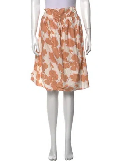 Pre-owned Marni Floral Print Mini Skirt In Pink