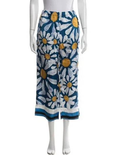 Pre-owned Marni Floral Print Pajamas In Blue