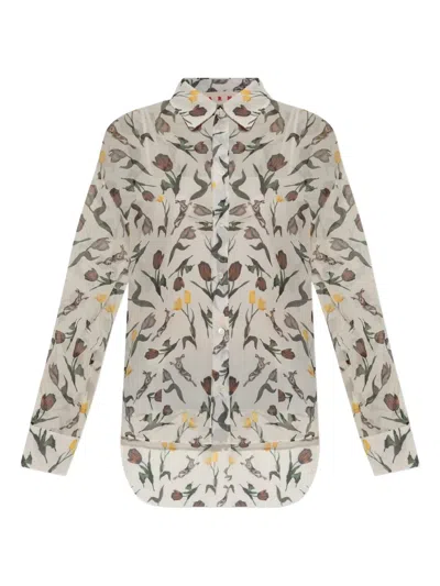 MARNI FLORAL-PRINT SHIRT