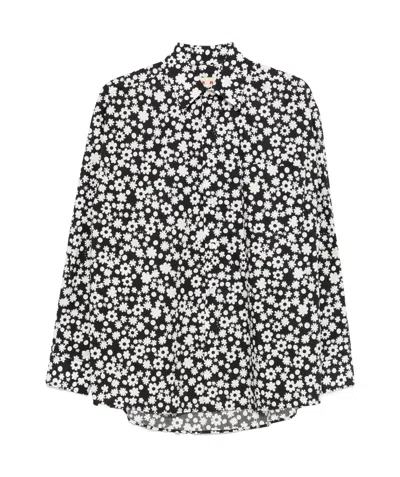 MARNI MARNI FLORAL PRINTED BOX-PLEAT SHIRT