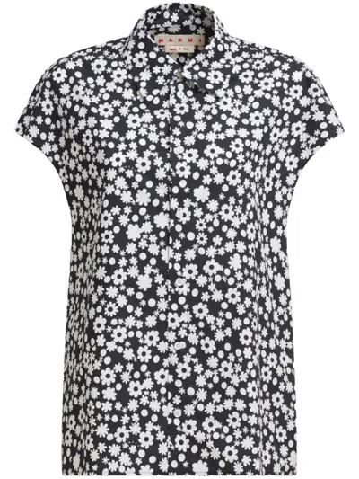 MARNI FLORAL-PRINT SHIRT