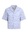 Marni Floral-print Shirt In Blue