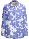 Marni Floral-print Shirt Jacket In Violett