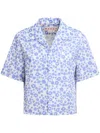 Marni Floral-print Shirt In Purple