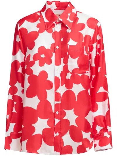 MARNI FLORAL-PRINT SHIRT