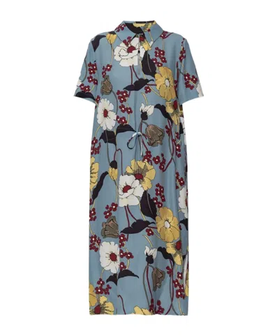 MARNI MARNI FLORAL PRINT SHORT SLEEVE DRESS