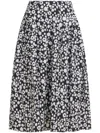 Marni Floral Print Midi Dress In Black